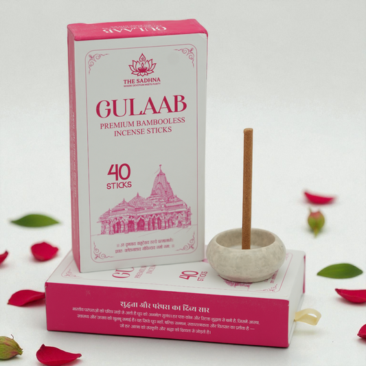 Gulaab Bambooless Incense Sticks – The Sadhna (40 Sticks)